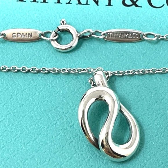 Authentic Tiffany & Co Elsa Peretti Snake Wave Pendant Necklace. - Picture 3 of 10